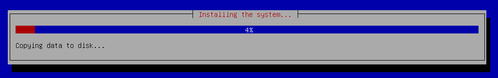 Installer progress