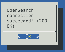 Successful OpenSearch connection