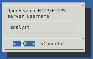 OpenSearch username