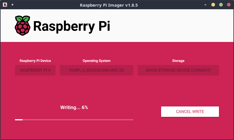 Using the Raspberry Pi Imager